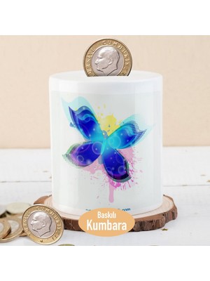 Asilmeydan Desenli Zırt Renkli Çiçek Baskılı Para Birikim KUMBARASI-214749