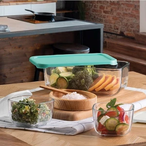 96881 Snowbox 3'lü Saklama Kabı  Yeşil