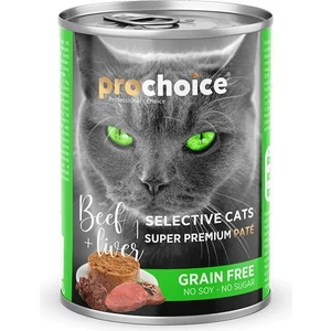 Pro Choice Selective Cat Biftek ve Ciğerli Kıyılmış Yetişkin Kedi Konservesi 400 gr
