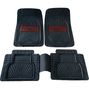 Honda Jazz 2002-2011 4d Maxi Havuzlu Fade Kırmızı Oto Paspas