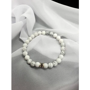 Lavinia Atelier Beyaz Havlit Taşı Doğal Taş Bileklik