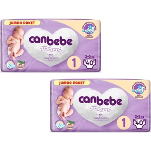 Bebek Bezi 1 Beden Yenidoğan 2-5 kg Jumbo Paket 40 Lı (2 Adet)
