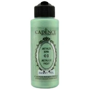 204 Mint Yeşil Metalik Sedefli Akrilik Boya 120 ml