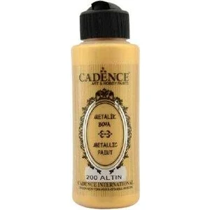 200 Altın Metalik Sedefli Akrilik Boya 120 ml