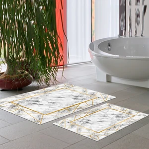 Thalia Home Kaymaz Taban Yıkanabilir 2'li Set Banyo Halısı Banyo Paspası Klozet
