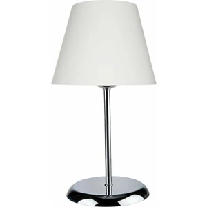 Mina Krem Başlık Krom Metal Abajur