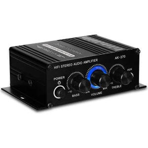 AK270 Mini Ses 2 Kanallı Stereo Güç Amplifikatörü Taşınabilir  (Yurt Dışından)