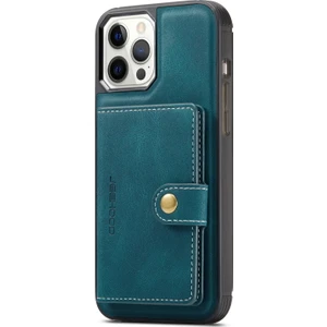 iPhone 13 Pro (6,1 Inç) ile Uyumlu Ayrılabilir Manyetik Adsorpsiyon Kart Yuvası Kickstand Telefon Kılıfı (Yurt Dışından)