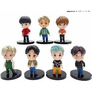 Venta Caliente 7 Parça Bts Pop Up Set, Bts Bebek Modeli Süsler, Bts Mini Figür-6 (Yurt Dışından)