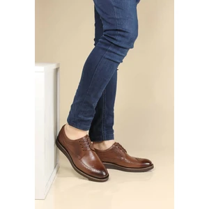 Fast Step Erkek Günlük Klasik Hakiki Deri Kahve Casual Ayakkabı 095ma4051-1