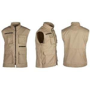 Yazlık Yelek Çok Cepli Bej