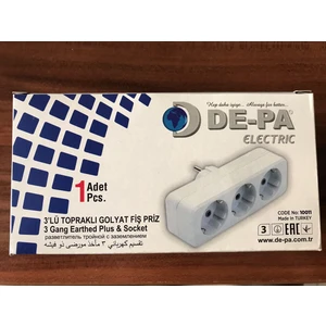Üçlü Topraklı Golyat Fiş Priz