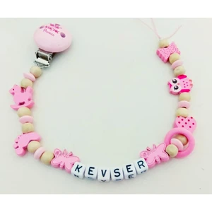 Sahi Aksesuar Isimli Emzik Zinciri - Emzik Askısı - Bebek Hediyesi BEZ085