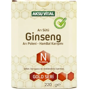 Aksu Vital  Ginseng Li Arı Sütü Bal Polen (N) 13.000 Mg.