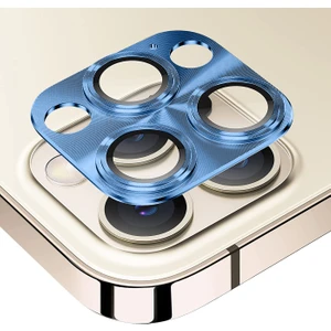 Apple iPhone 12 Pro Max Uyumlu Metalik Seri Kamera Cam Koruyucu