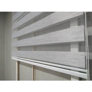 Story Perde Soft Bamboo Gri Zebra Perde (Düz)