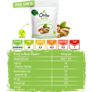 Nuts Vegan Tuzlu Kavrulmuş Siirt Fıstığı 150 g