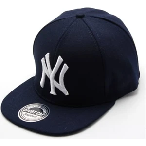 Ny Hip Hop Lacivert Beyaz Cap Şapka