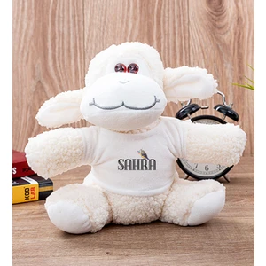 Hediye Dükkanı Kişiye Özel Minik Serçe Isim Yazılı Peluş Koyun