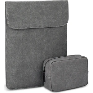 2 Adet Unisex Ultra-Ince Astarlı Koruyucu Deri Laptop Çantası 13.3 Inç (Yurt Dışından)