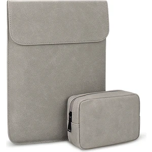 2 Adet Unisex Ultra-Ince Astarlı Koruyucu Deri Laptop Çantası 13.3 Inç (Yurt Dışından)