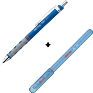 Tikky 07 mm Versatil Kalem + Rotring 07 Jel Mavi Kalem Seti