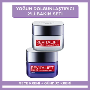 L'Oréal Paris Loreal Paris L'oréal Paris Revitalift Filler Yoğun Dolgunlaştırıcı  Gece Kremi 50ML + Gündüz Kremi 50 ml