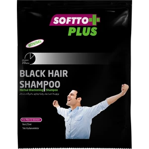 Softto Plus Siyahlaştırıcı Şampuan Tek Kullanımlık, Bitkisel Şampuan, 25 ml