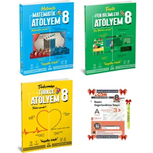 Arı Yayıncılık 8.Sınıf LGS Matematik Atölyem + Türkçe Atölyem + Fen Atölyem