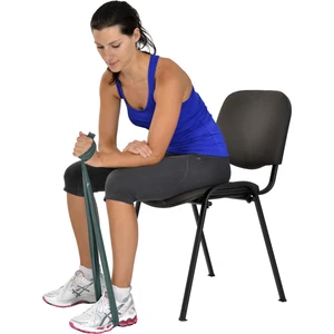 Pilates & Yoga Egzersiz Bandı , Theraband Yeşil Renk(Orta) 1 mt