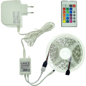Ayna Için Rgb 5 Metre Adaptör & Kumandalı Şerit LED Hazır Set