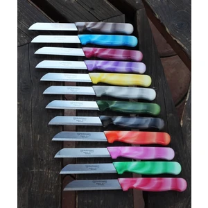  Solingen Meyve Sebze Bıçağı 6 Adet Mermer Desen  (1.kalite,tırtıklı)
