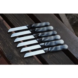  Solingen Meyve Sebze Bıçağı 6 Adet Mermer Desen  (1.kalite,tırtıklı)