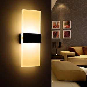 voxlamp lighting solutions Ledli Akrilik Çift Yön LED Duvar Aplik 29X11CM