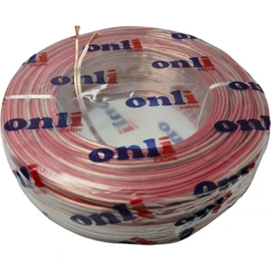 2X2.50MM Hoparlör Kablosu 100METRE Şeffaf