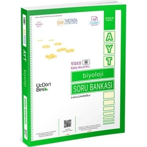 ÜçDörtBeş Yayınları 2022 AYT Biyoloji Konu Özetli Soru Bankası