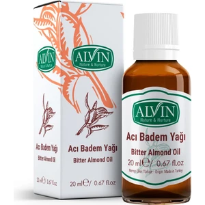 Acı Badem Yağı, Soğuk Sıkım, 20 ml