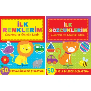 İlk Renklerim - İlk Sözcüklerim Çıkartma ve Etkinlik Kitabı Seti