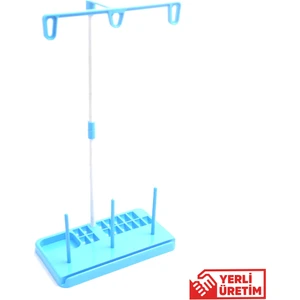 Ev Tipi Dikiş Makine Çardağı 3 Iplikli Mavi