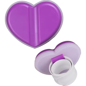 Mıknatıslı Iğne Tutucu Bileklik Kalp Mor