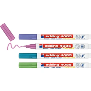 4085 Sıvı Tebeşir Kalemi 4'lü Blister Metalik