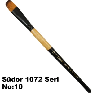 1072 Seri Kedi Dili Yağlı Boya Akrilik Boya Fırçası No 10