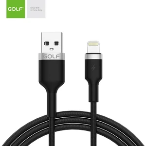 iPhone Uyumlu 2.4A Hızlı Şarj Örgü Kablo 1 Metre Siyah