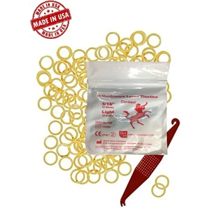 Diş Teli Lastiği (Takma Aparatı Hediyeli) - Ağız Içi Lastik 5/16 Light 2,5oz 7.9mm 100 Adet