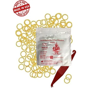 Diş Teli Lastiği (Takma Aparatı Hediyeli) - Ağız Içi Lastik 5/16 Heavy 6,5oz 7.9mm 100 Adet