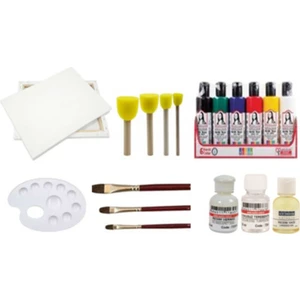 Ponpon Sünger Fırça 35 x 50 Tuval Akrilik Boya Fırça Palet Terebentin Resim Yağı Vernik