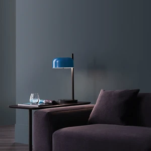 Enza Home Gio Modern Tasarım Retro Metal Abajur - Mavi