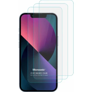 Apple iPhone 13 Mini Screen Protector Nano Glass Cam Ekran Koruyucu (3'lü Paket)