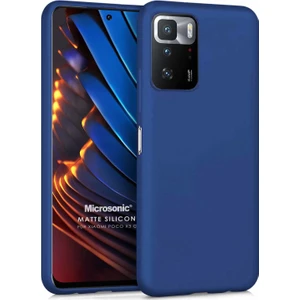 Matte Silicone Xiaomi Poco X3 Gt Kılıf Lacivert