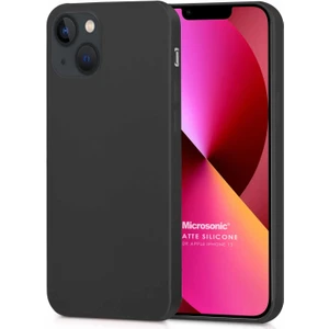 Matte Silicone Apple iPhone 13 Kılıf Siyah
